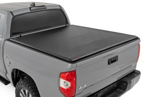 Toyota Tundra Soft Roll Up Bed Cover - Rough Country - Matte Black - '07-'21 Toyota Tundra Soft Roll Up Bed Cover - Rough Country - Matte Black - '07-'21